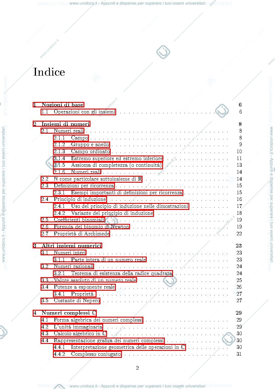 Anteprima pagina 2 — Appunti Analisi I