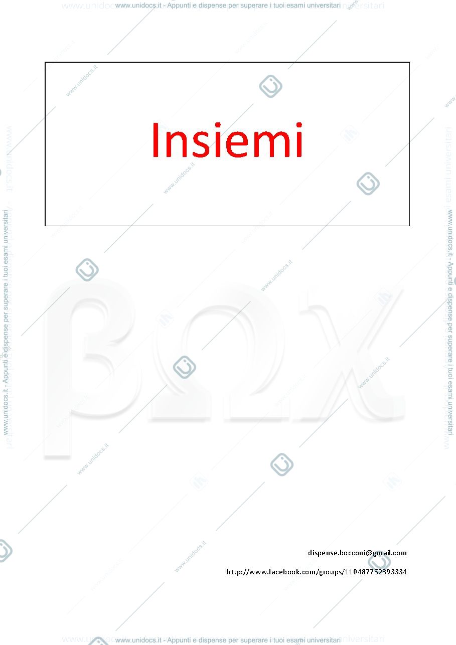 Anteprima pagina 1 — appunti analisi I