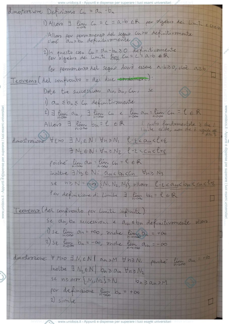 Anteprima pagina 2 — Analisi Matematica 1 (Monticelli) parte 2/3