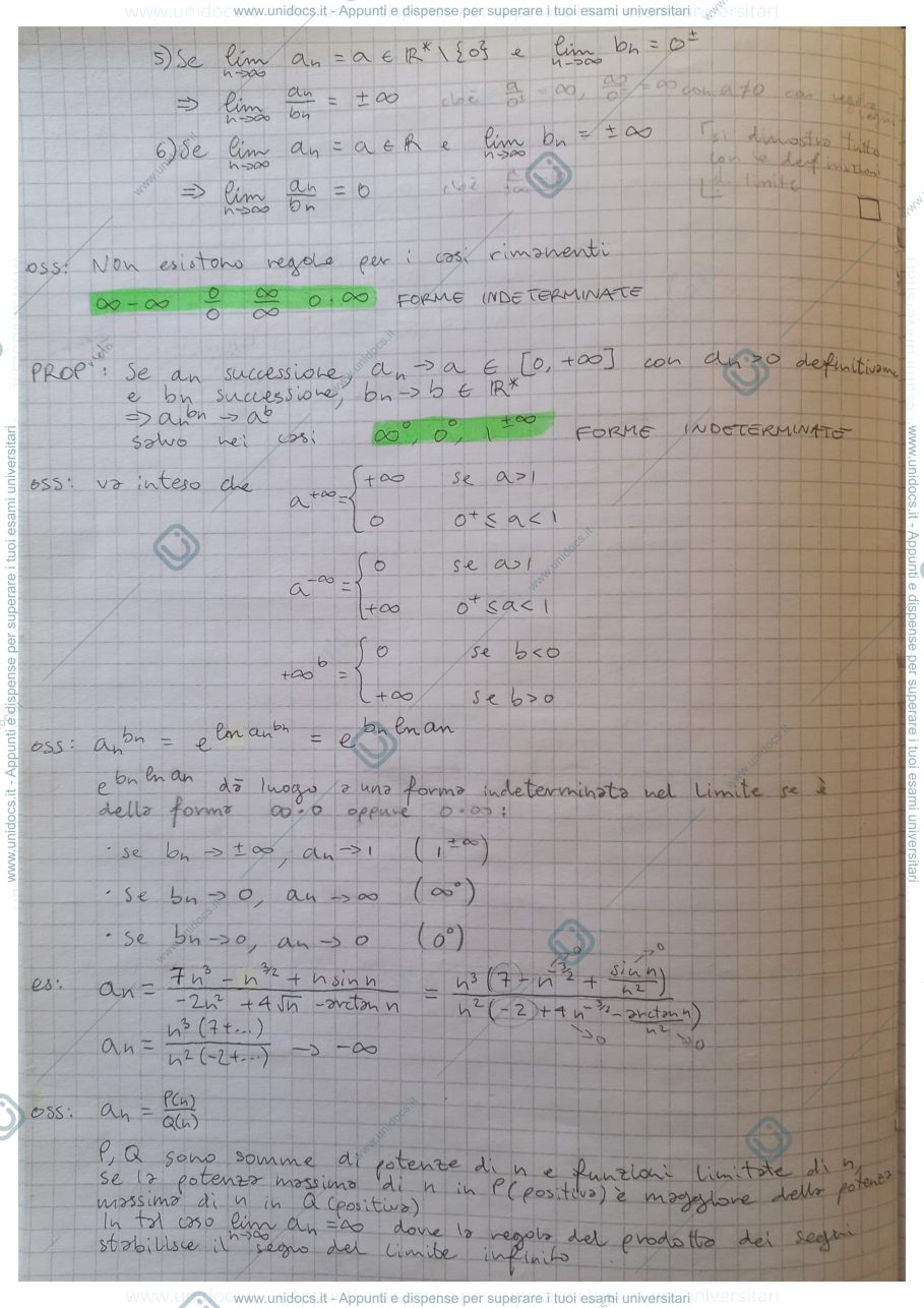 Anteprima pagina 4 — Analisi Matematica 1 (Monticelli) parte 2/3