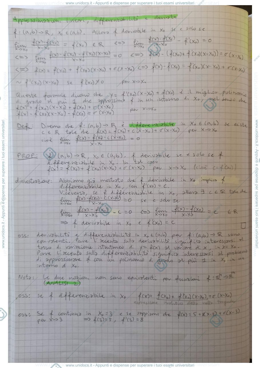 Anteprima pagina 4 — Analisi Matematica 1 (Monticelli) parte 3/3