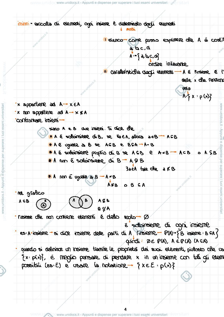 Anteprima pagina 4 — appunti di analisi 1