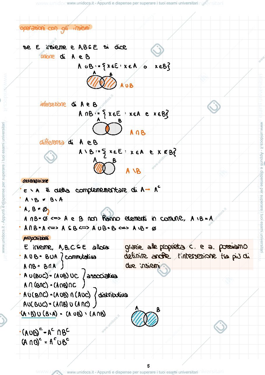 Anteprima pagina 5 — appunti di analisi 1