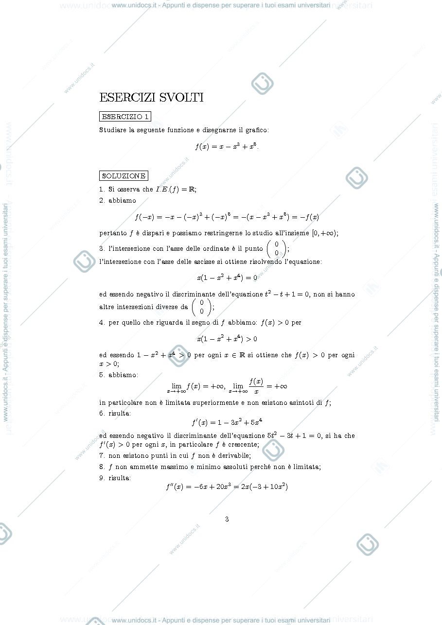 Anteprima pagina 3 — studio di funzione