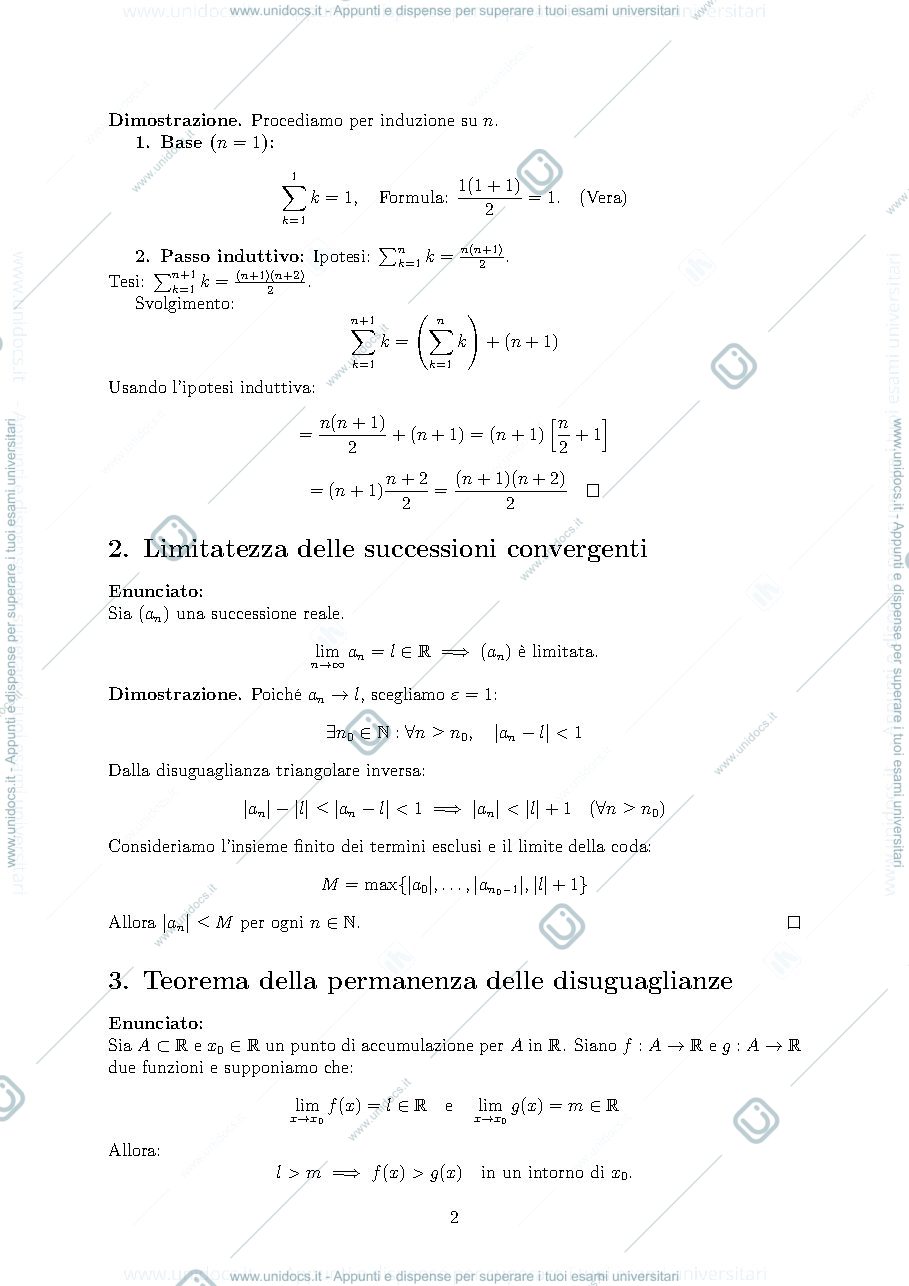 Anteprima pagina 2 — Appunti di Fondamenti di matematica (Analisi 1)