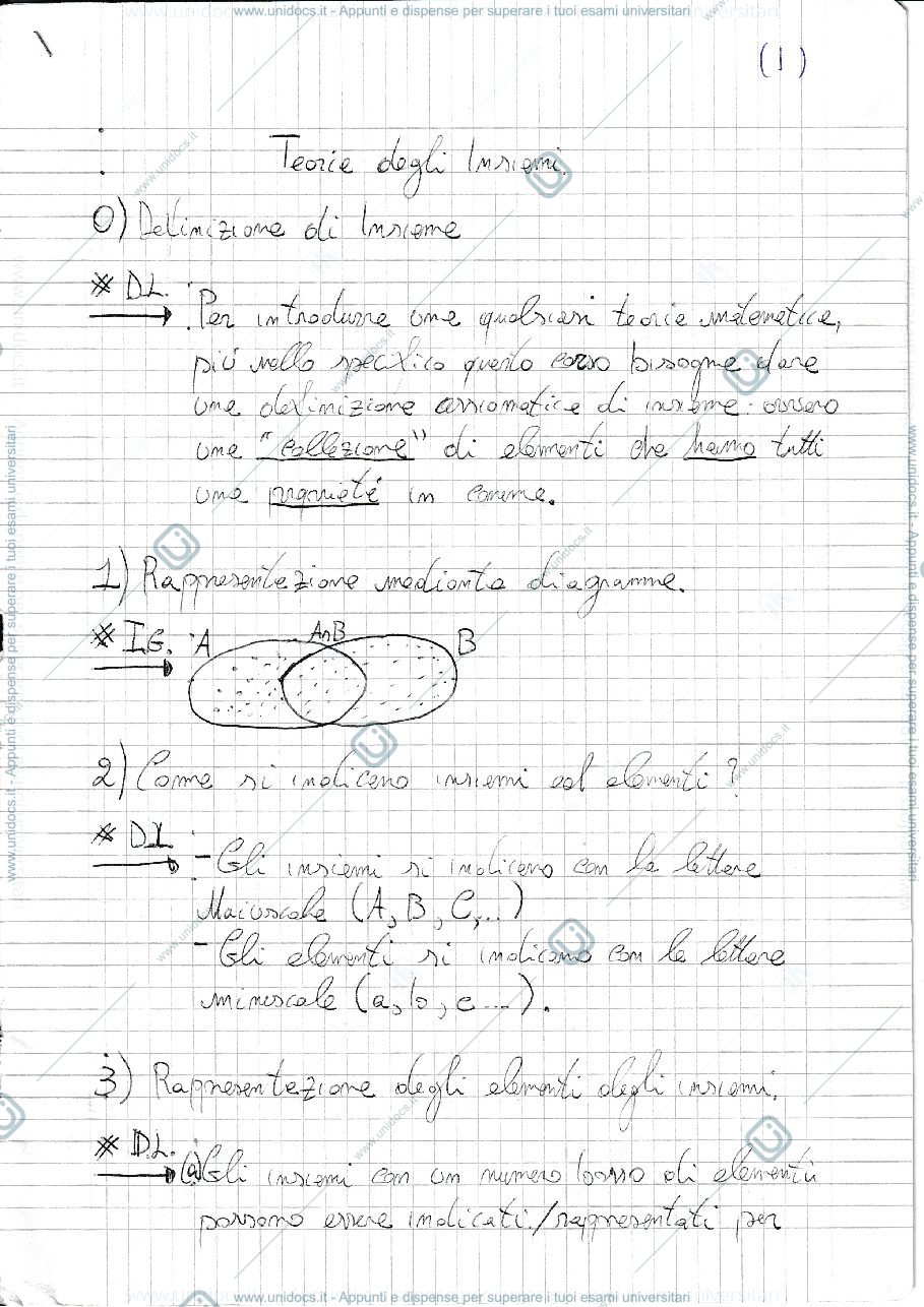 Anteprima pagina 3 — Teoria degli insiemi 
