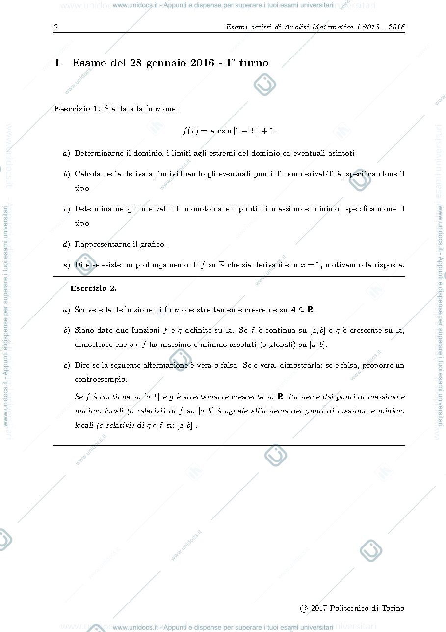 Anteprima pagina 2 — Esami scritti 2015-2016