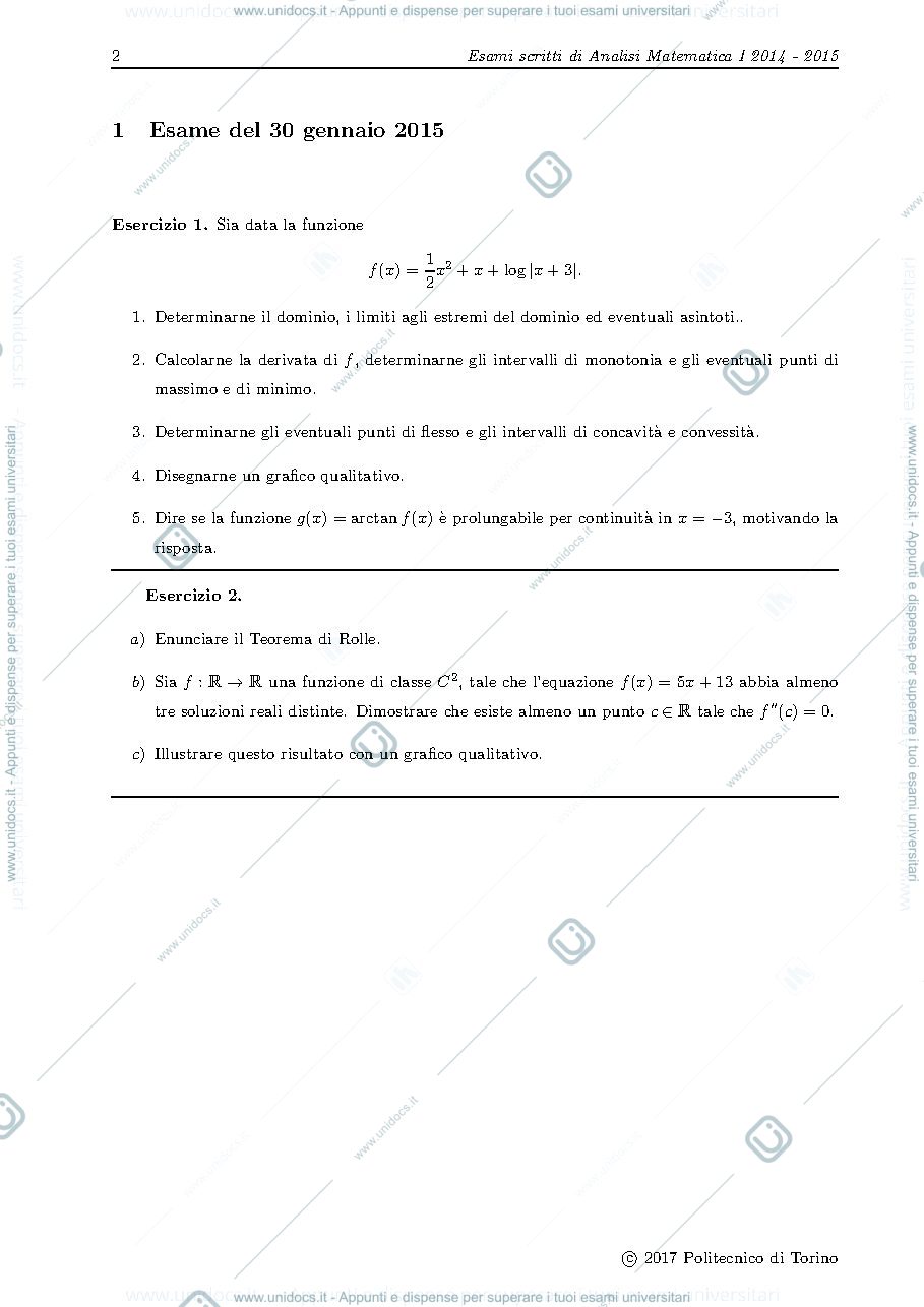 Anteprima pagina 2 — Esami scritti 2014-2015