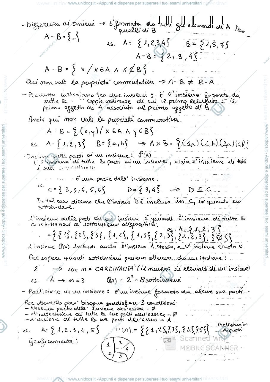 Anteprima pagina 2 — Teoria degli insiemi e insiemi numerici