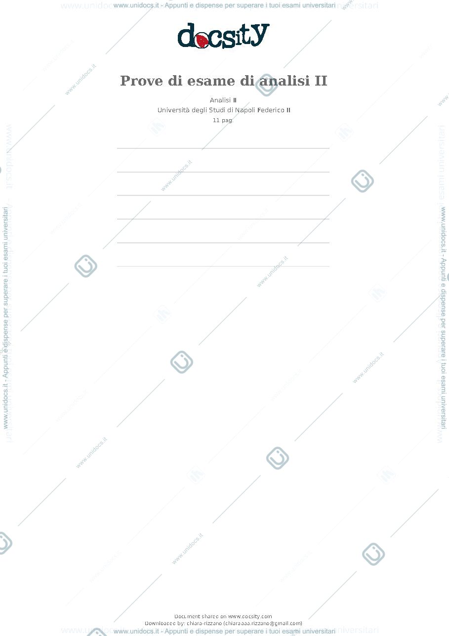 Anteprima pagina 1 — prove esame analisi2