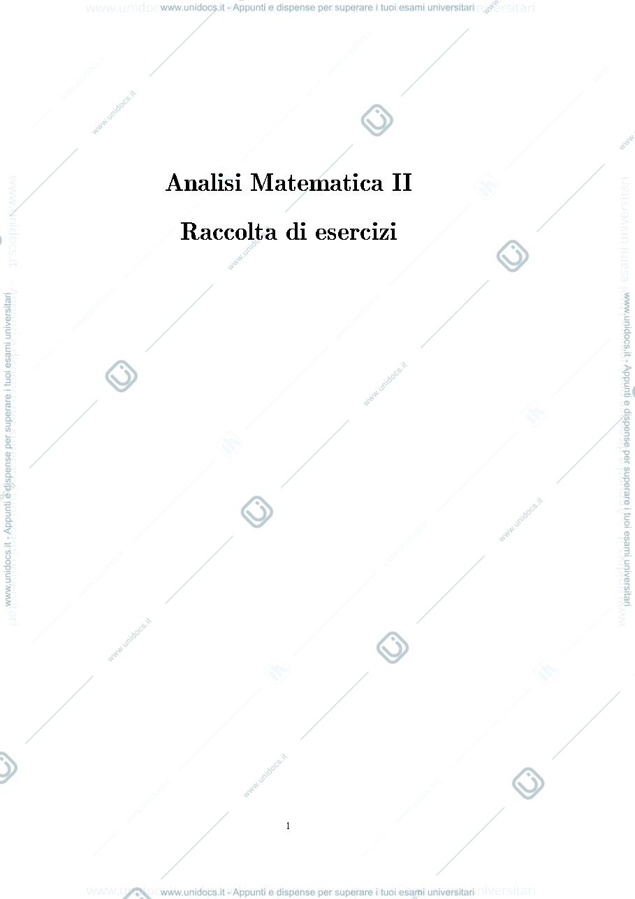Anteprima pagina 1 — esercizi d esame 