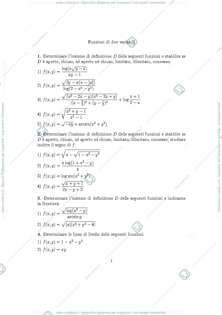 Anteprima pagina 4 — Esercitazioni Analisi II