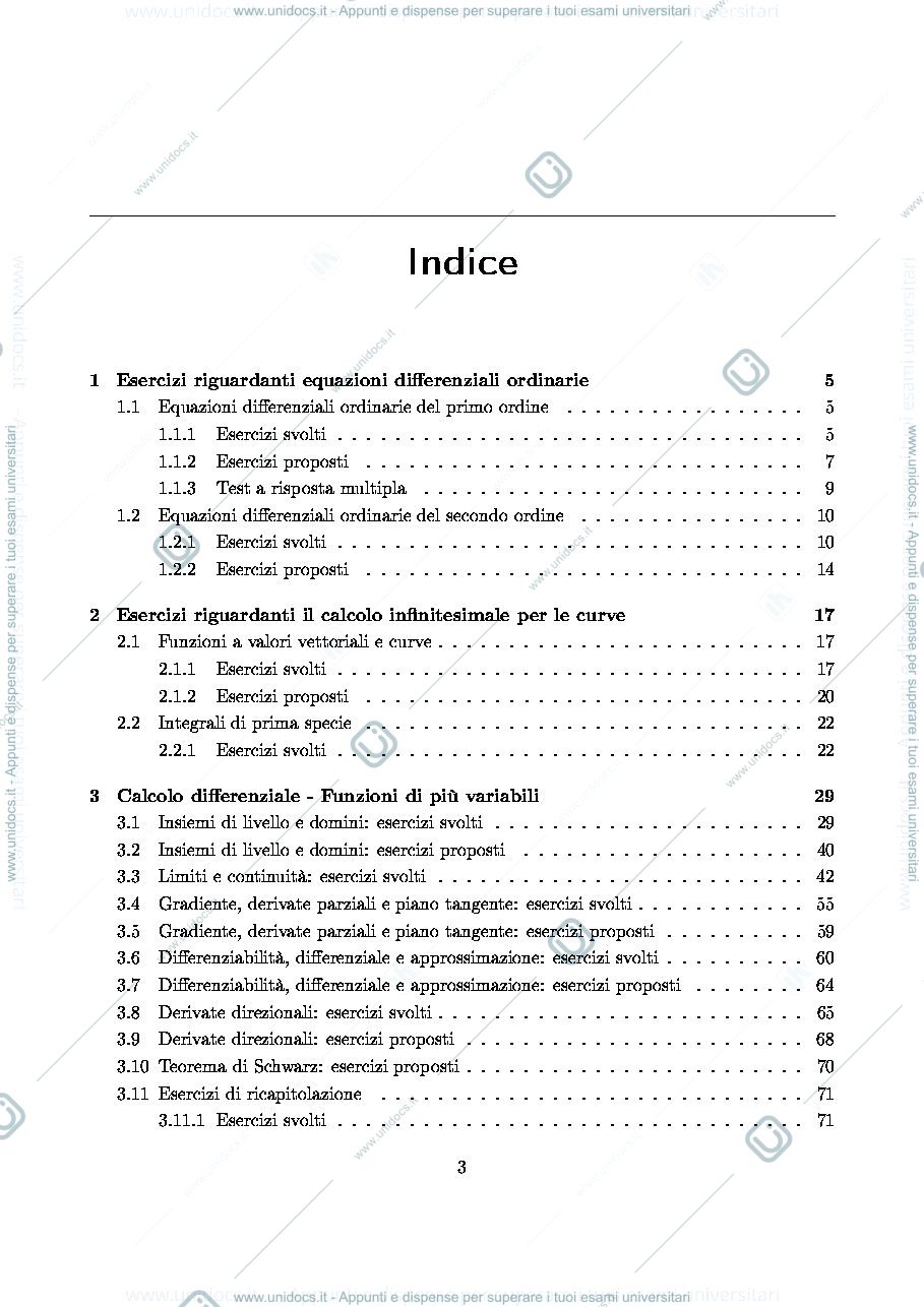 Anteprima pagina 5 — eserciziario di analisi matematica 2