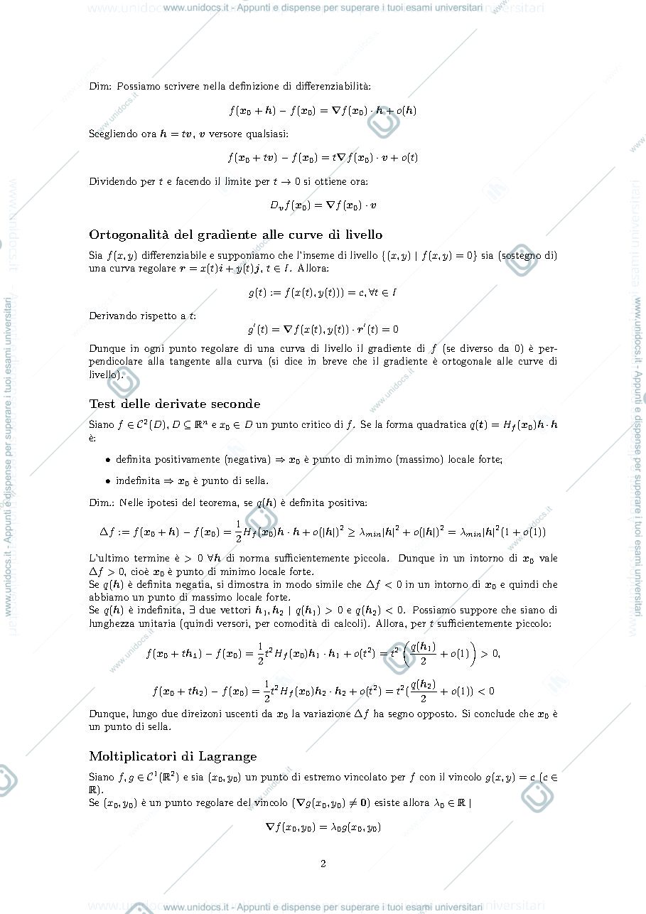 Anteprima pagina 2 — Teoremi e Dimostrazioni
