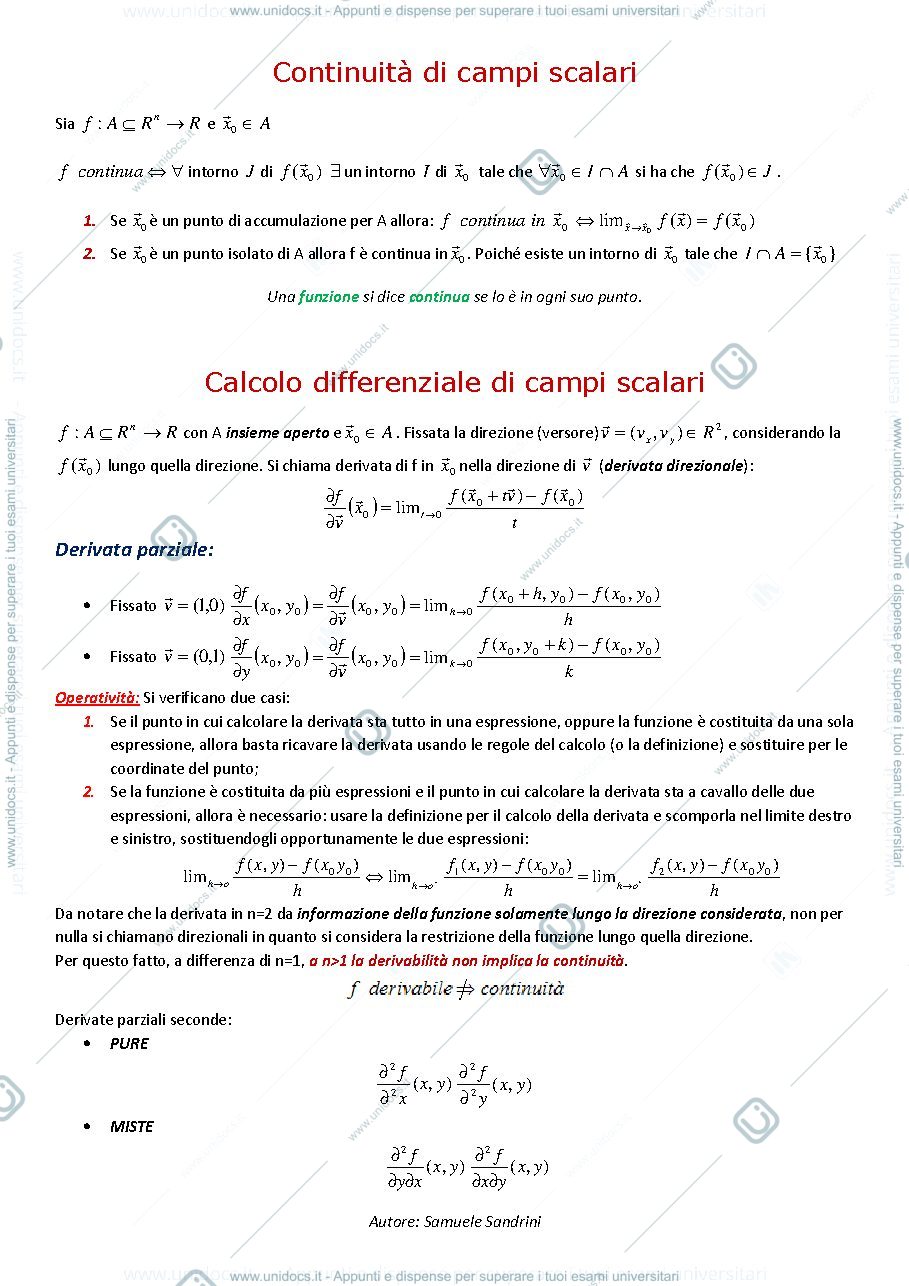 Anteprima pagina 2 — Riassunto Analisi 2