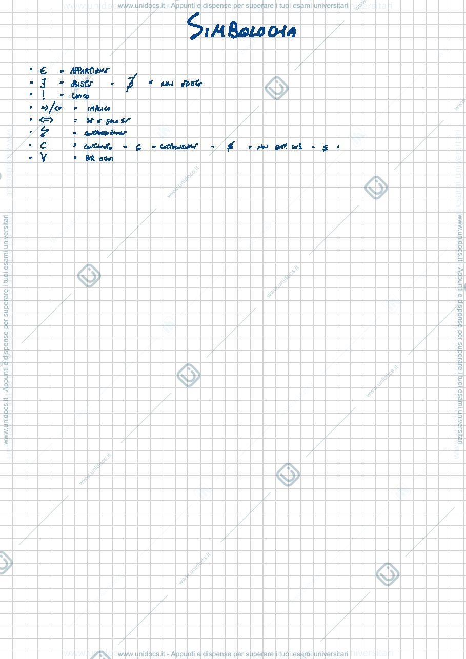 Anteprima pagina 2 — Analisi 1 UniBo - appunti