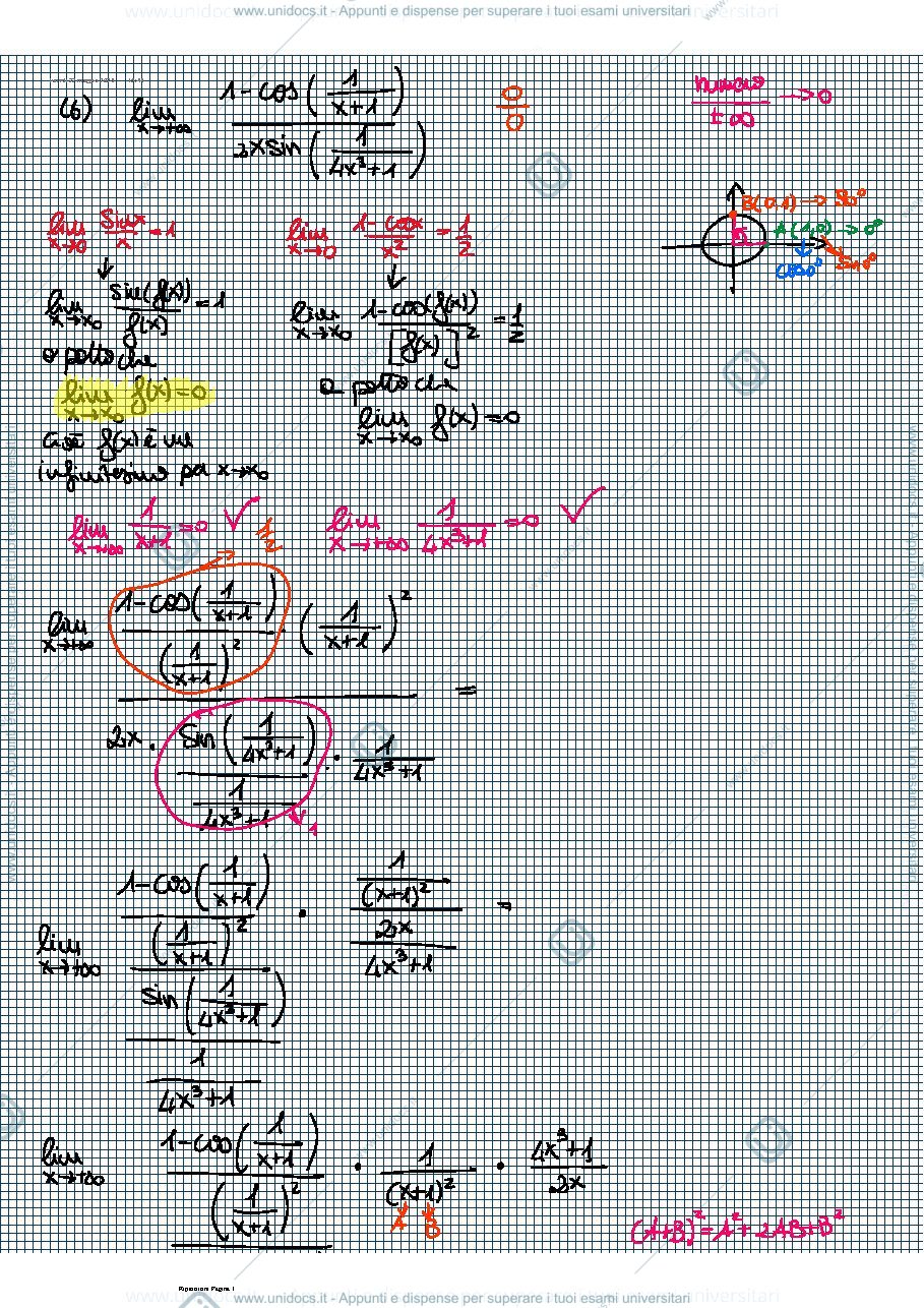 Anteprima pagina 1 — Analisi 1 