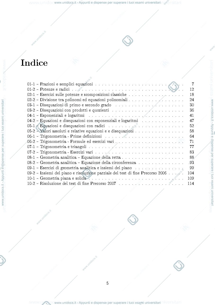 Anteprima pagina 5 — Matematica Superiore