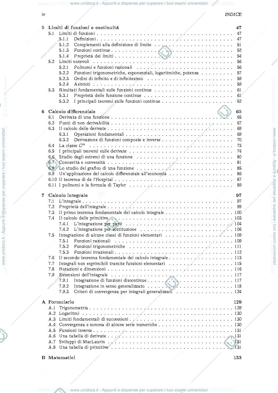 Anteprima pagina 4 — Analisi Matematica1