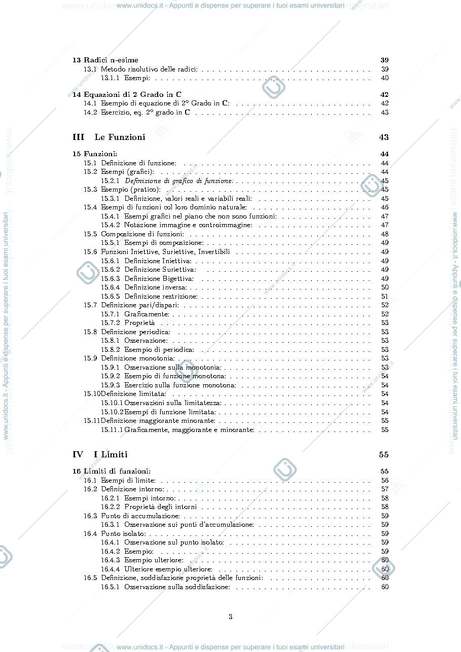 Anteprima pagina 3 — Appunti analisi matematica 1