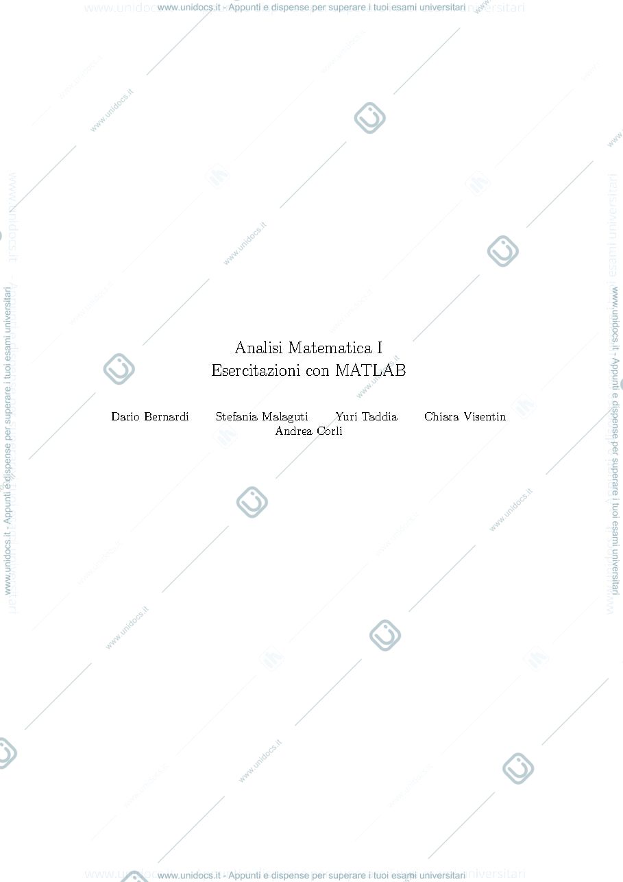 Anteprima pagina 1 — matlab