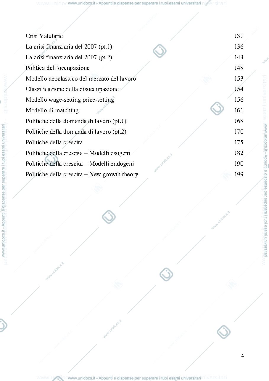 Anteprima pagina 4 — Corso di analisi macroeconomica