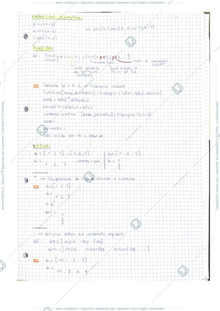 Anteprima pagina 1 — Informatica di analisi numerica