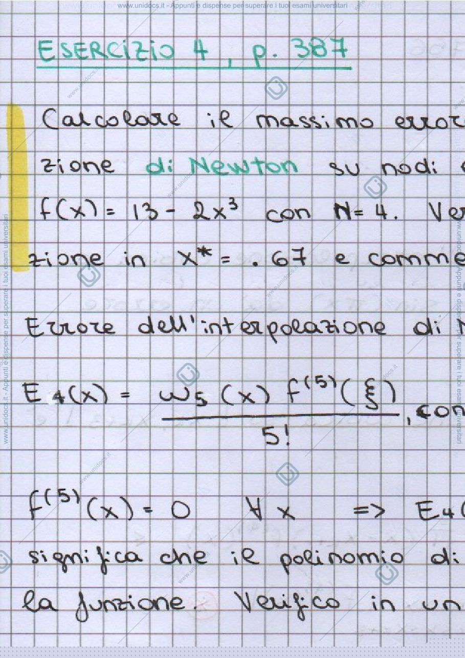 Anteprima pagina 2 — Homework - Interpolazione