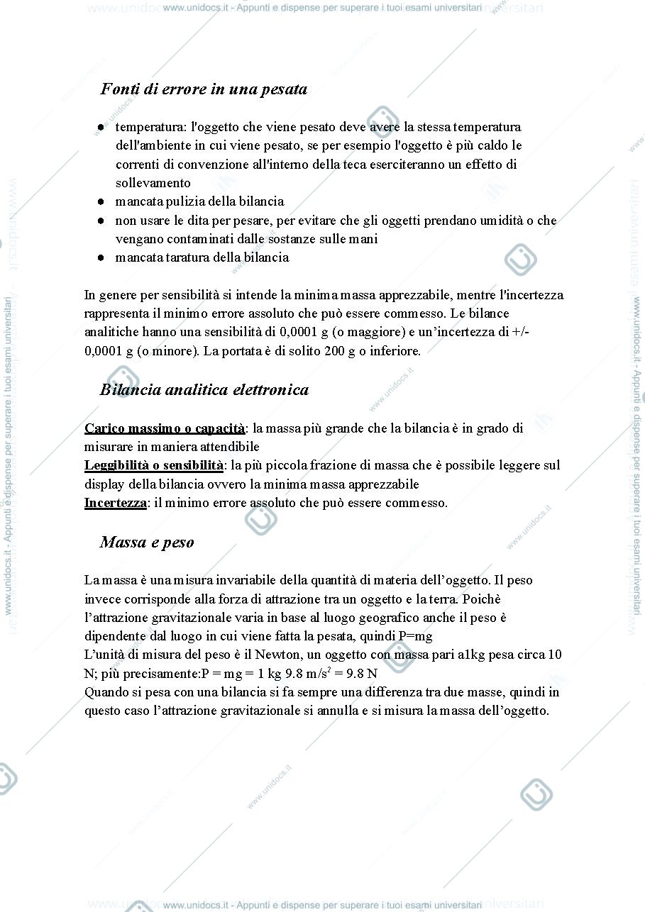 Anteprima pagina 4 — Prima parte di analisi quantitativa dei farmaci I 