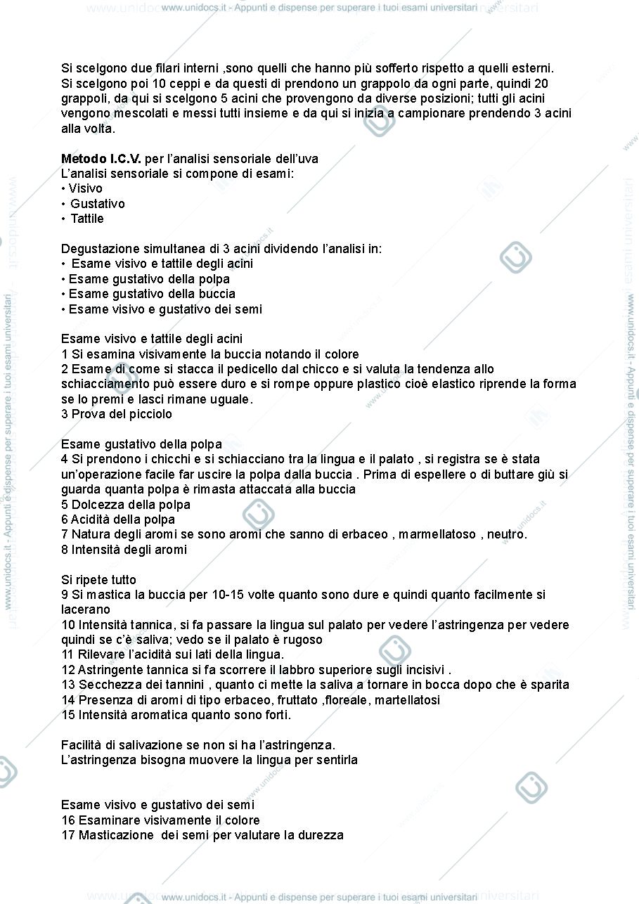 Anteprima pagina 4 — Analisi sensoriale 