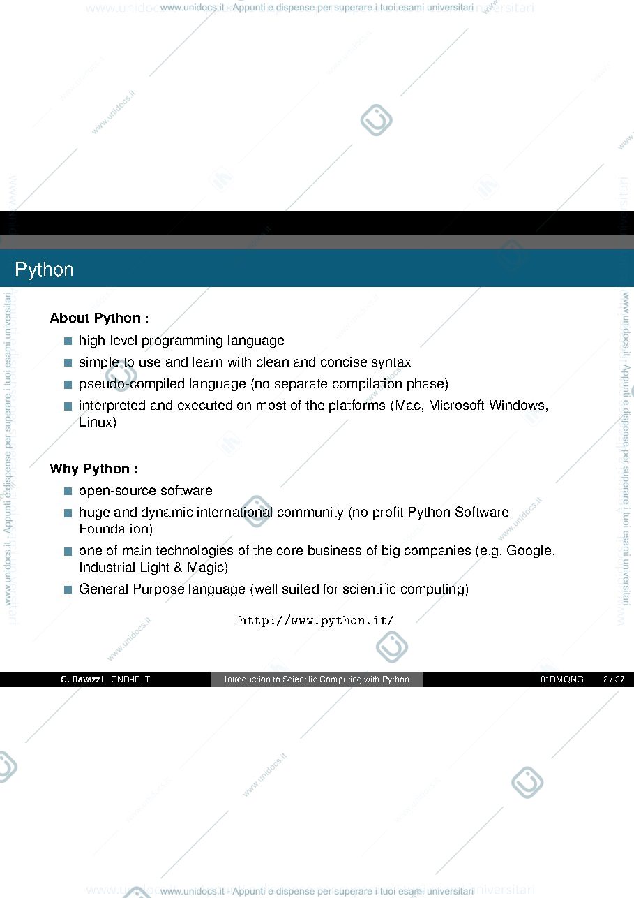 Anteprima pagina 2 — esercitazioni python