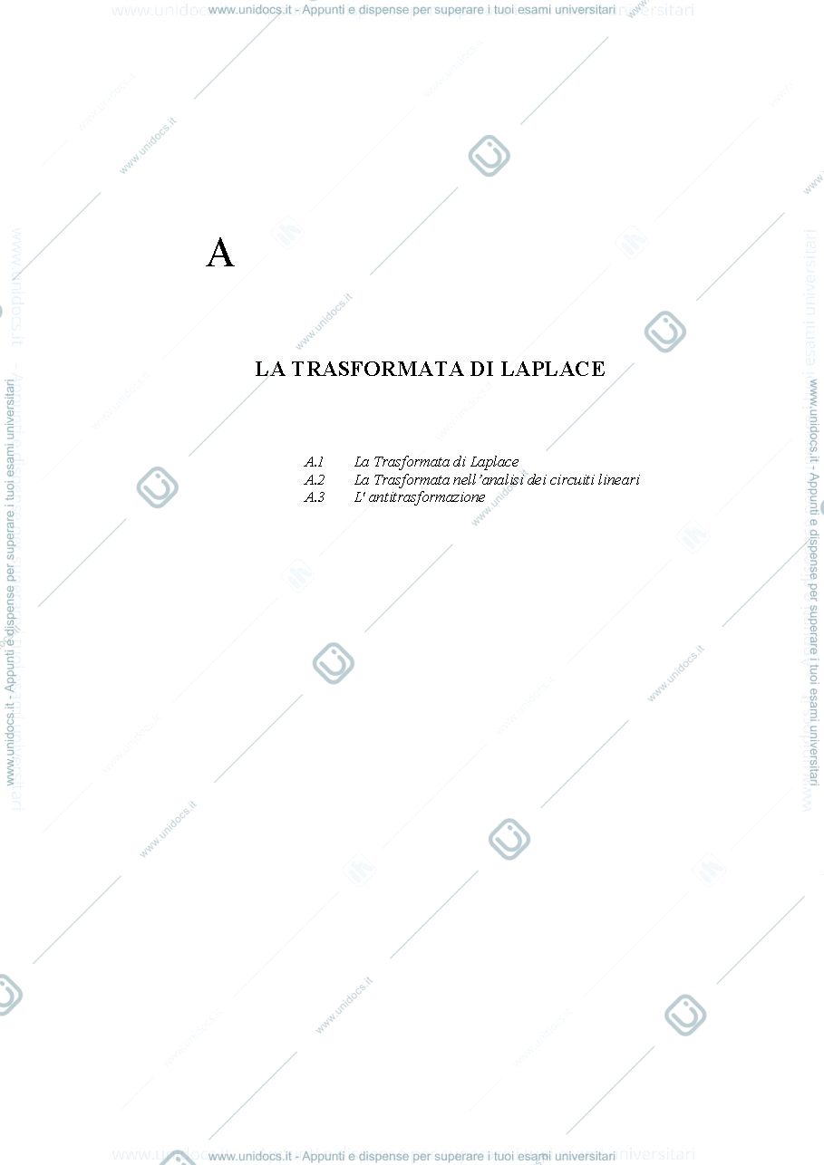Anteprima pagina 1 — Trasformata Laplace