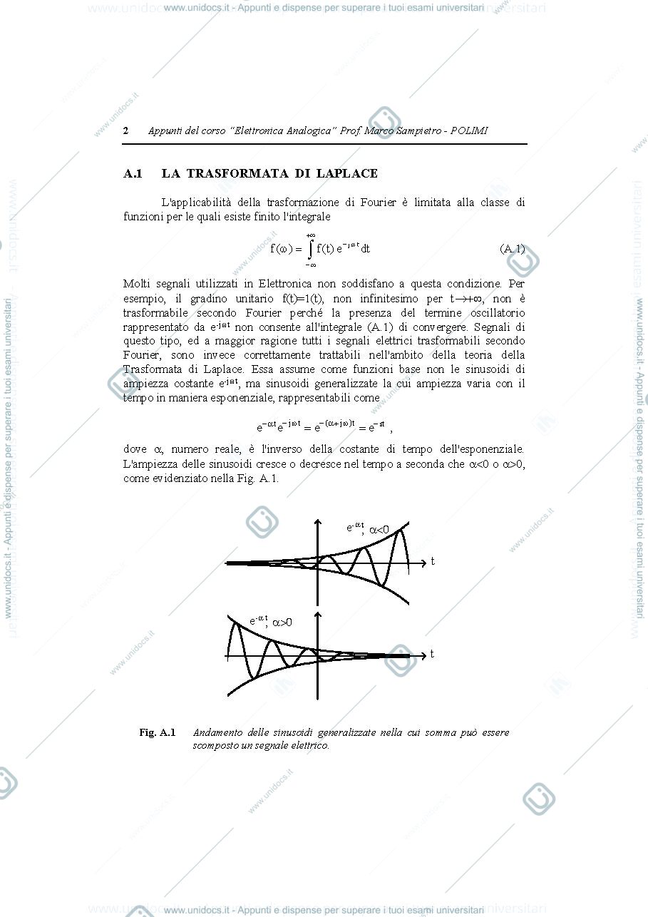 Anteprima pagina 2 — Trasformata Laplace