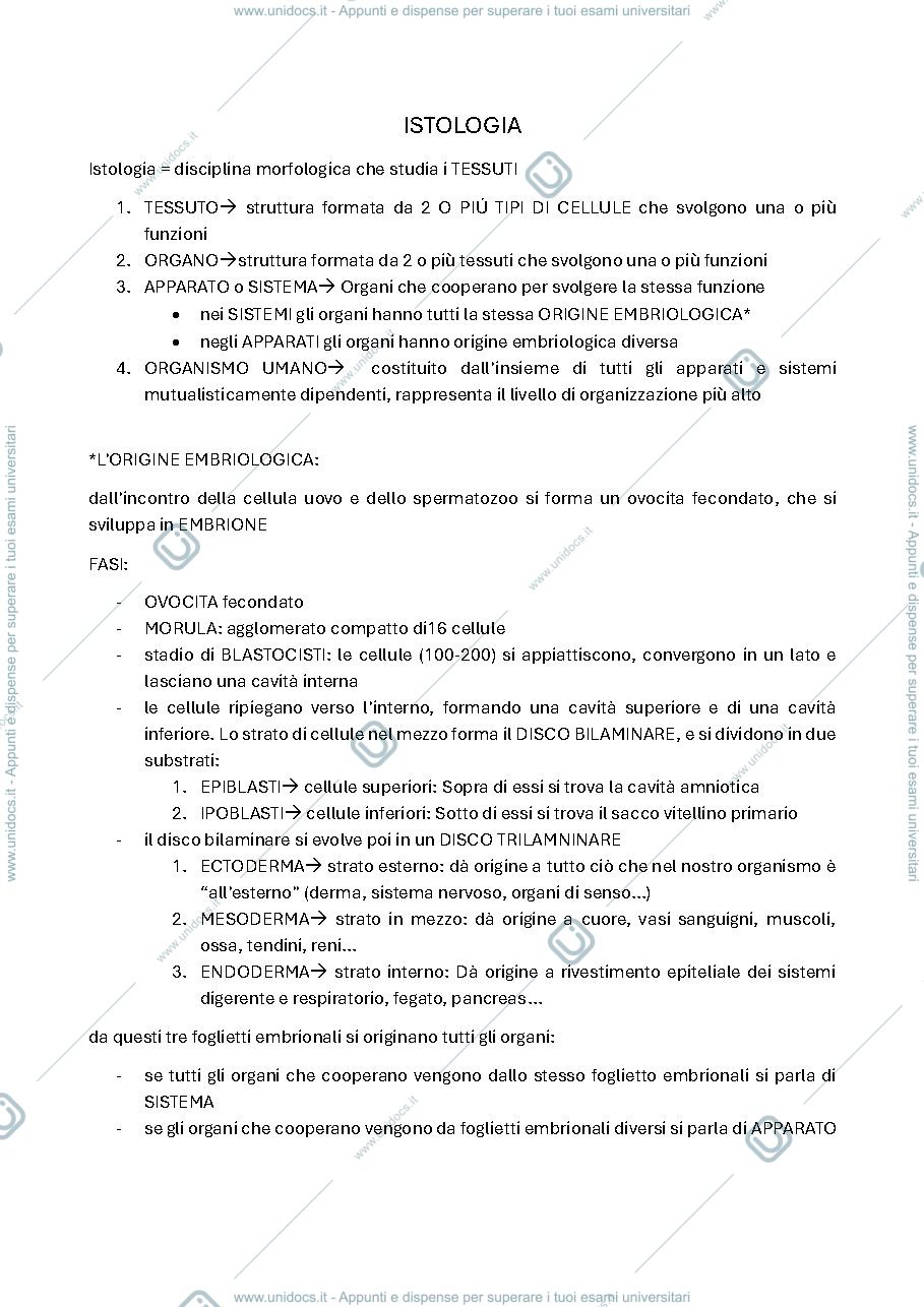 Anteprima pagina 1 — istologia