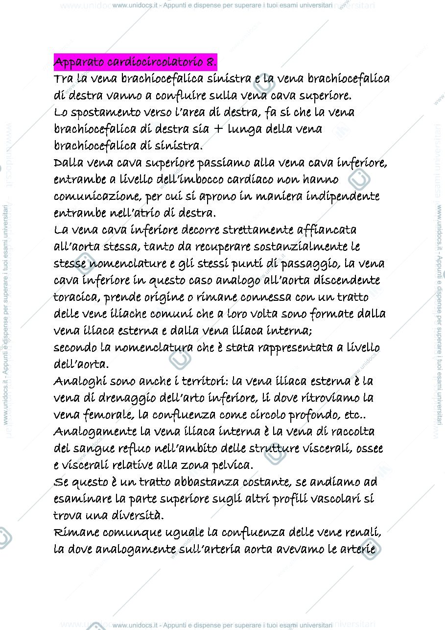 Anteprima pagina 1 — cardiocircolatorio 8