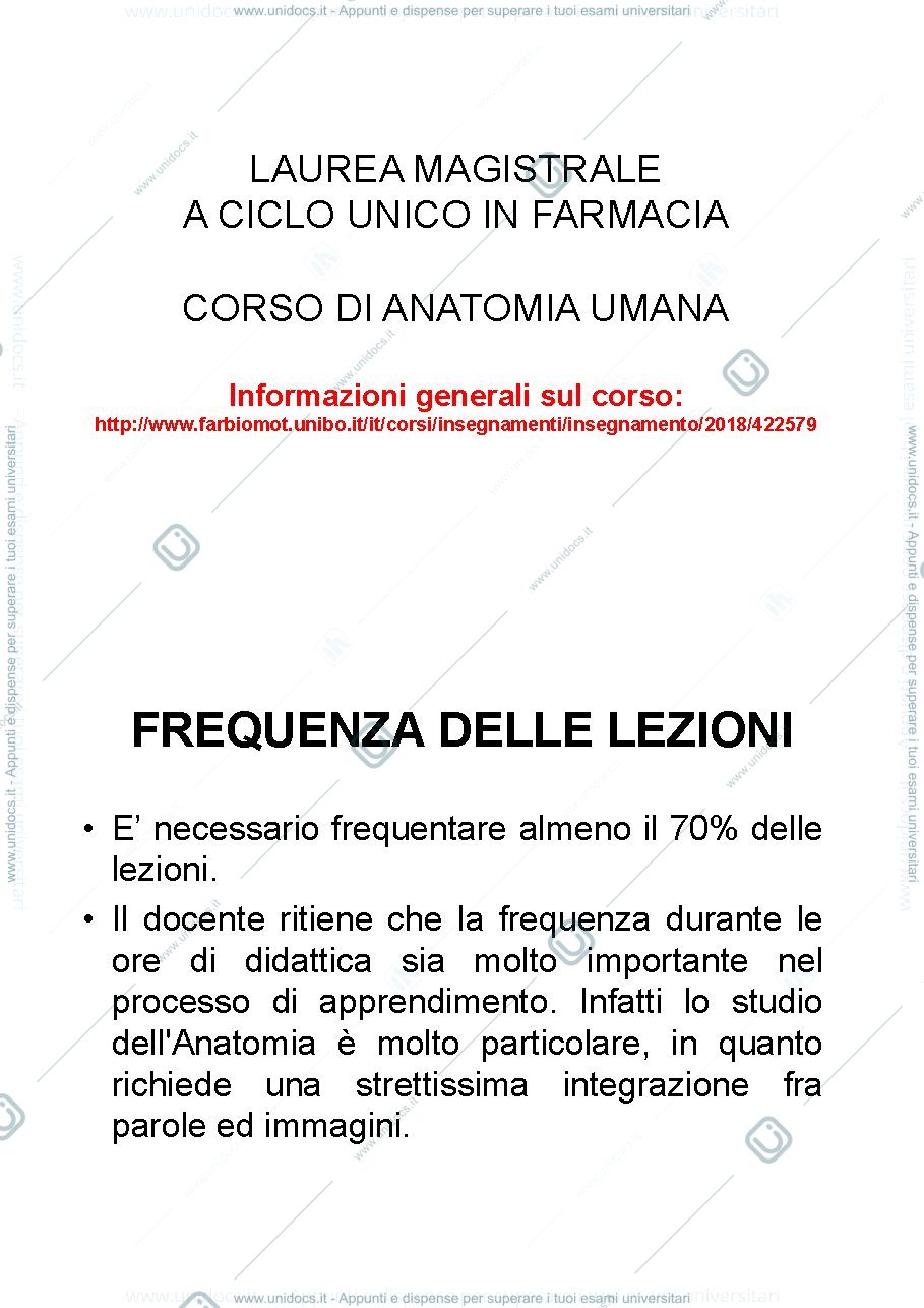 Anteprima pagina 1 — Anatomia 