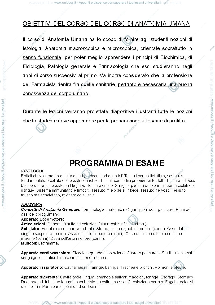 Anteprima pagina 4 — Anatomia 