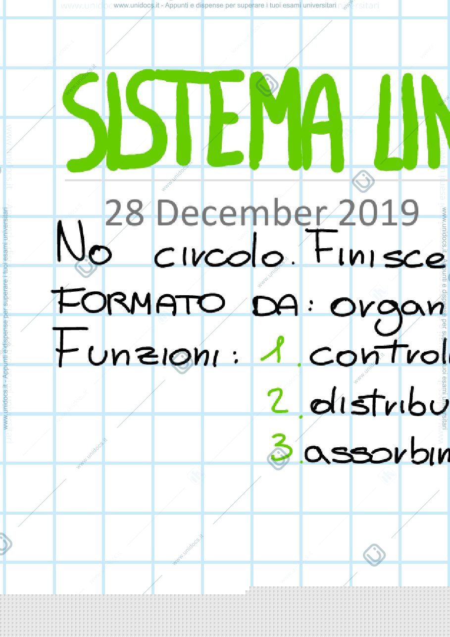 Anteprima pagina 1 — SISTEMA LINFATICO