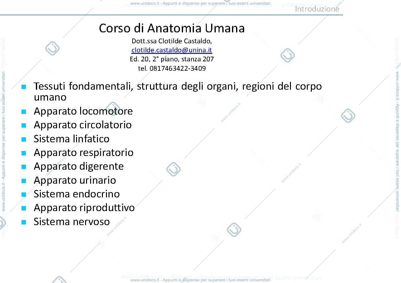 Anteprima pagina 1 — lezione 1
