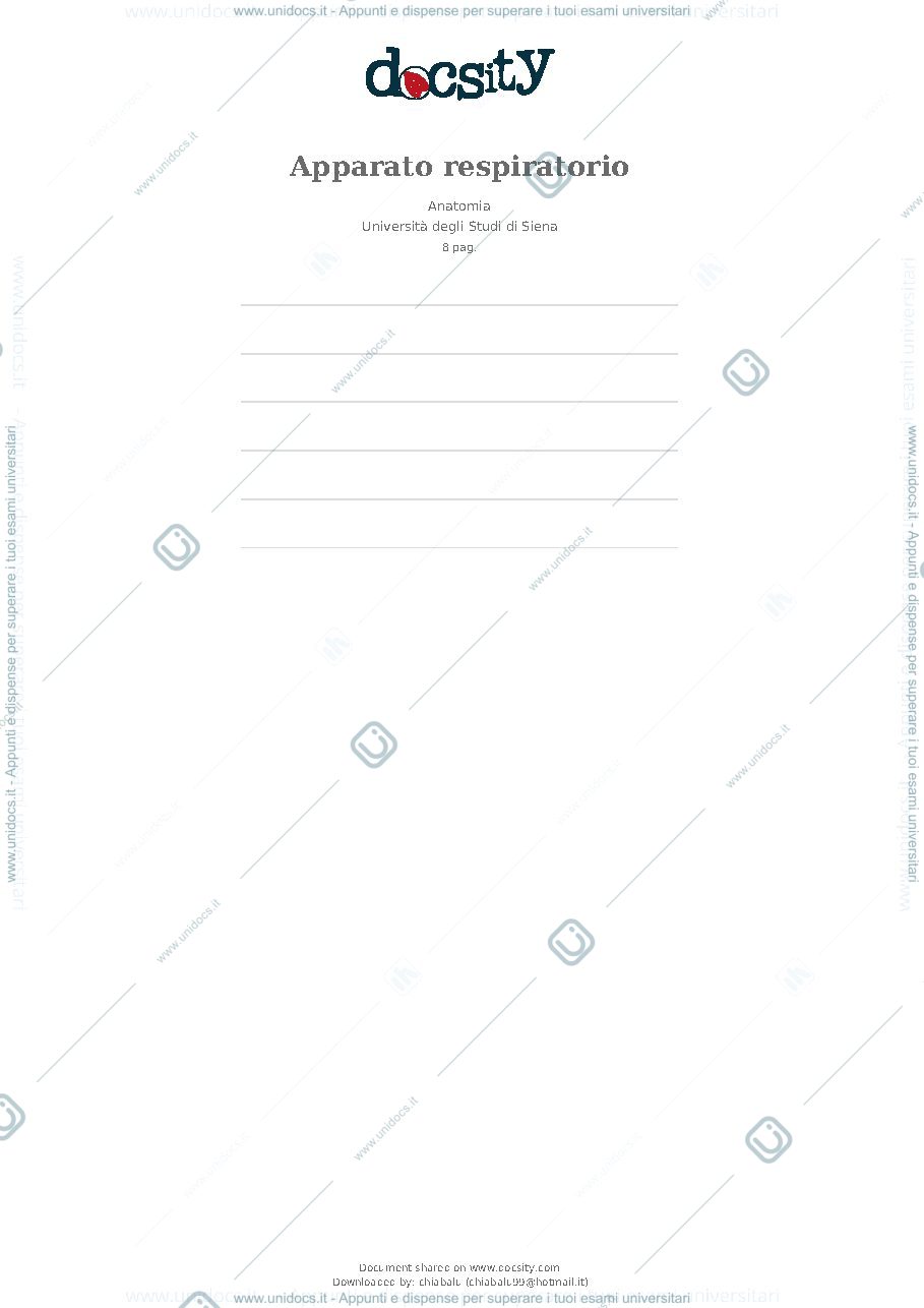 Anteprima pagina 1 — Anatomia apparato respiratorio 