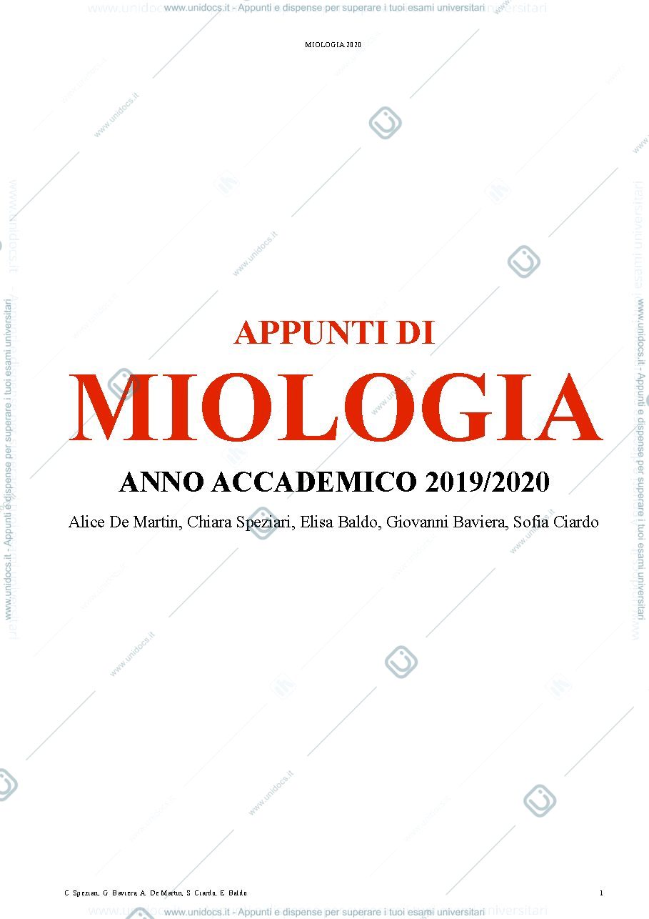 Anteprima pagina 1 — miologia
