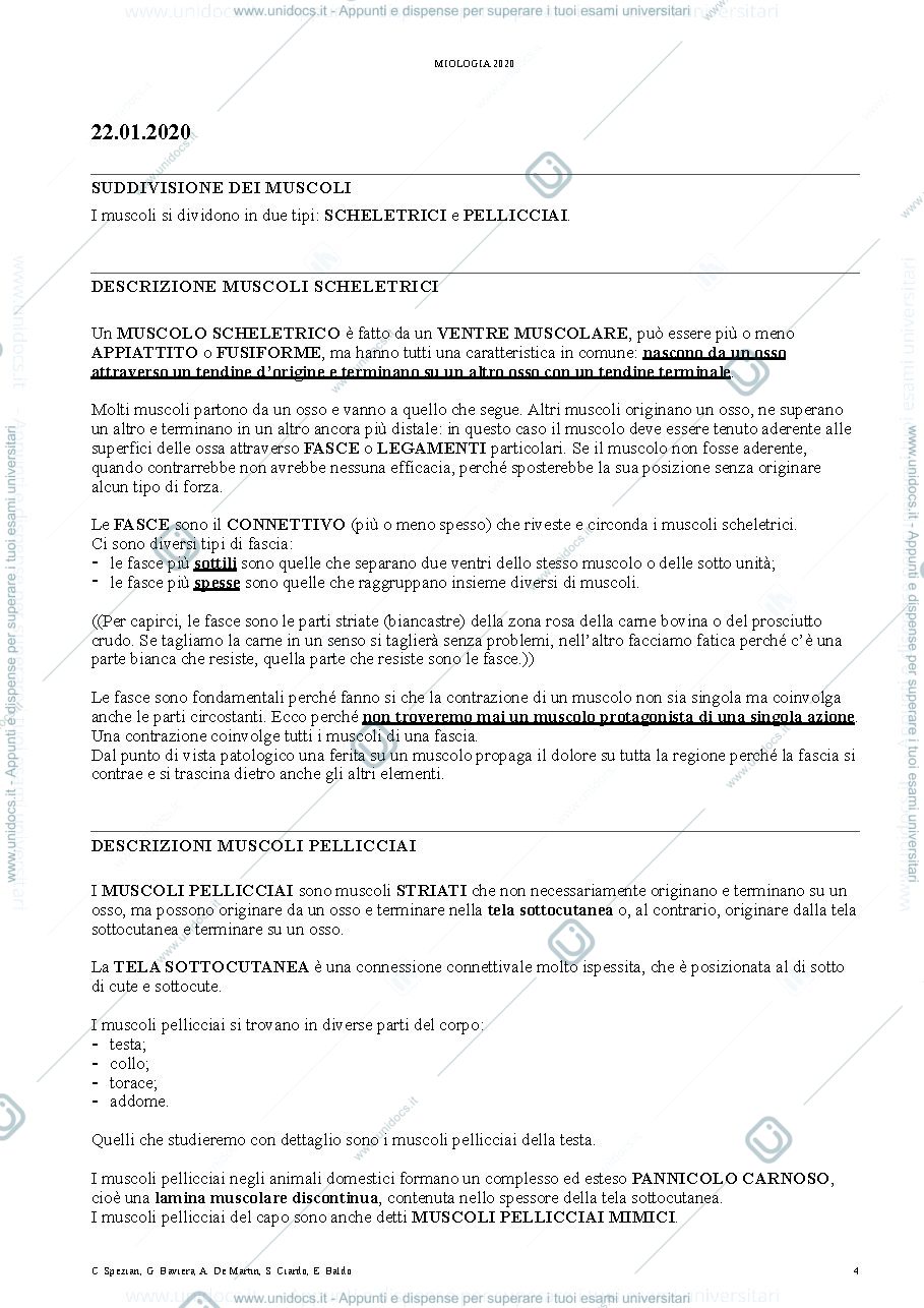 Anteprima pagina 4 — miologia