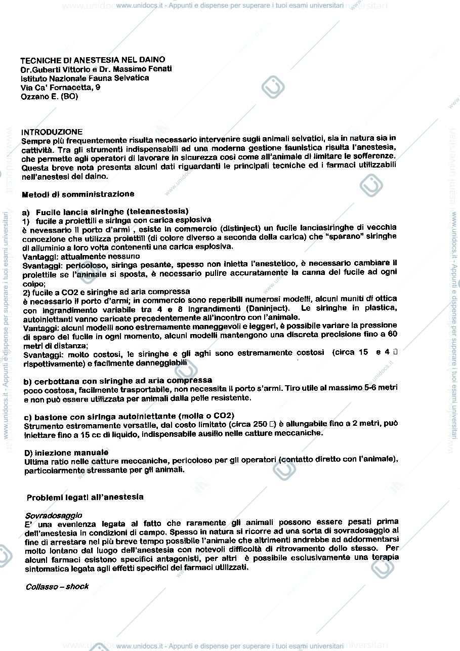 Anteprima pagina 2 — Tecniche di controllo della popolazione di ungulati selvatici