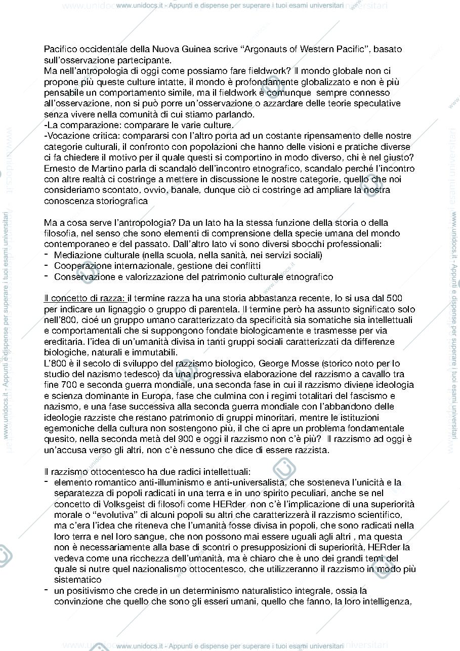 Anteprima pagina 3 — APPUNTI ANTROPOLOGIA CULTURALE DEI