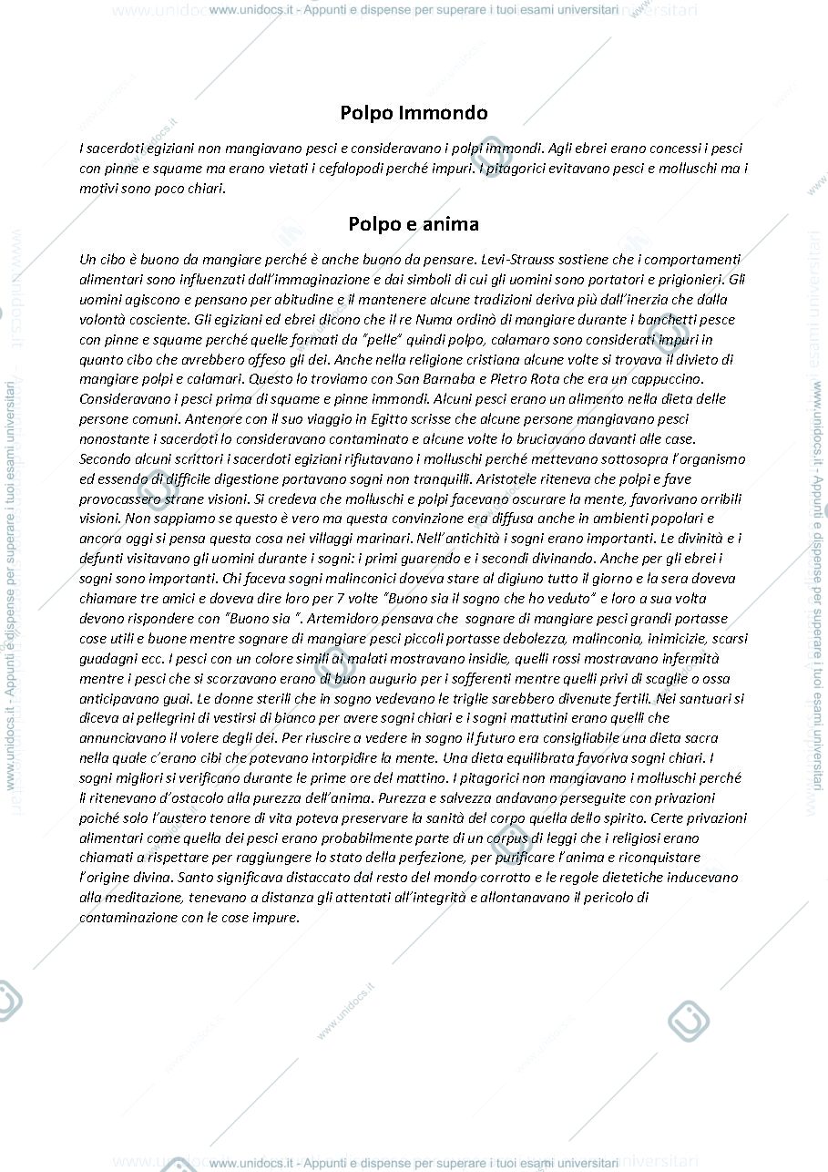 Anteprima pagina 1 — Riassunto polpoimmondo