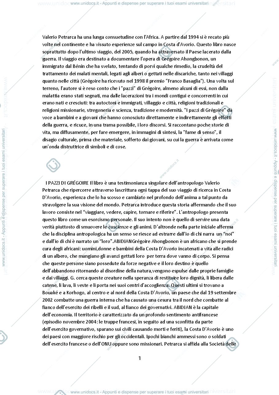 Anteprima pagina 1 — Pazzi di gregorie pdf - Varie ricerche