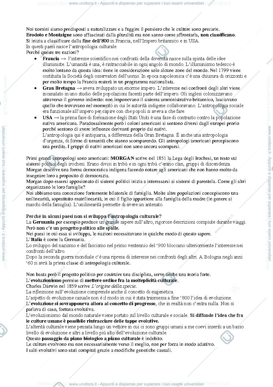 Anteprima pagina 2 — Antropologia Culturale I temi fondamentali