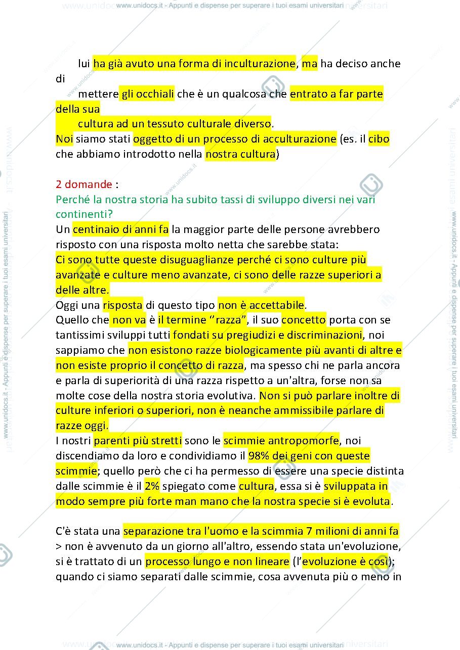 Anteprima pagina 3 — 1 LEZIONE ANTROPOLOGIA