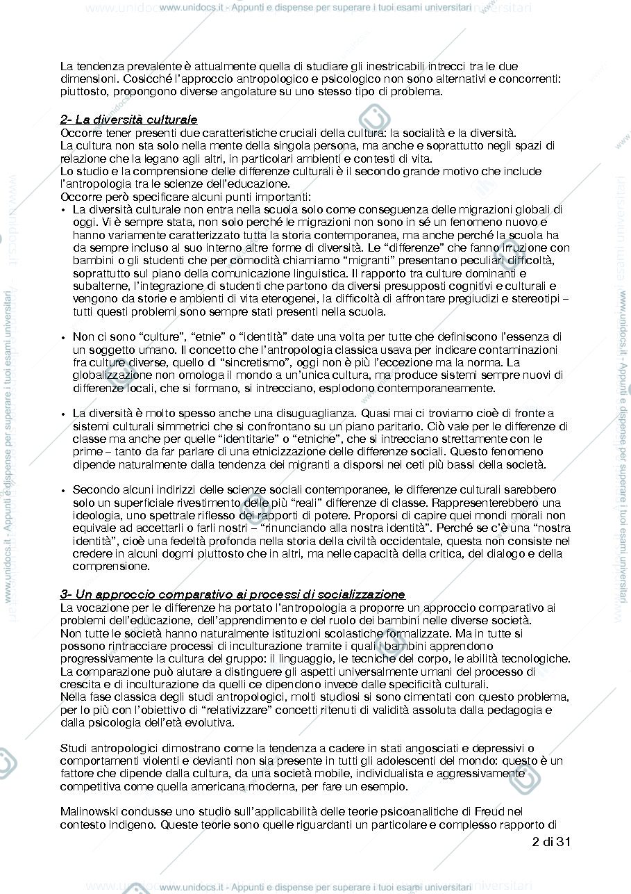 Anteprima pagina 2 — Cultura, scuola, educazione - la prospettiva antropologica (Fabio Dei)