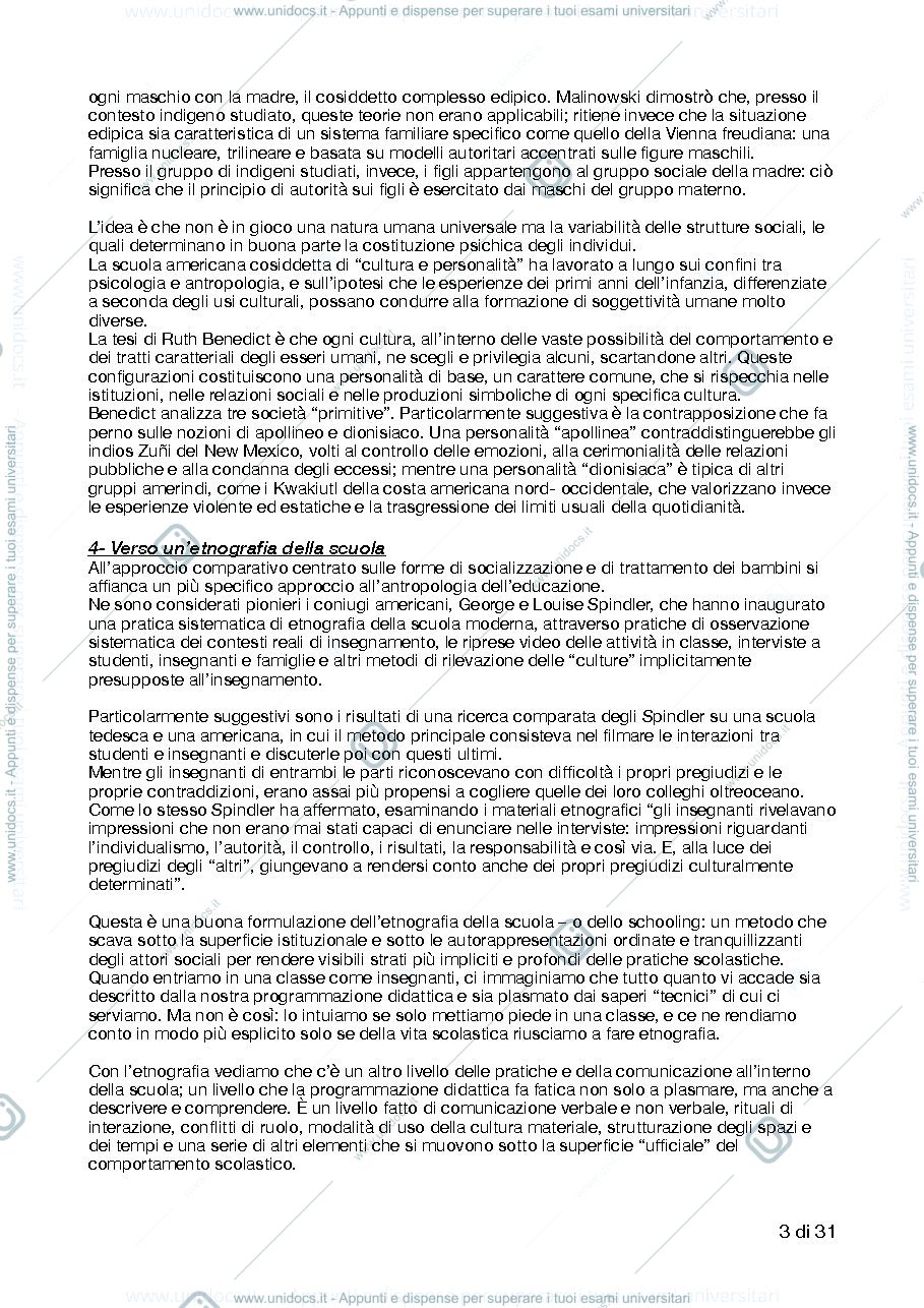 Anteprima pagina 3 — Cultura, scuola, educazione - la prospettiva antropologica (Fabio Dei)